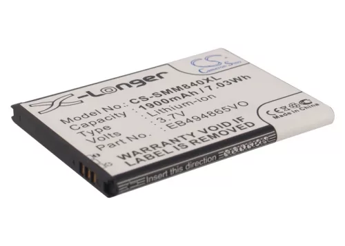 BoostMobile EB494865VO helyettesítő mobiltelefon akkumulátor (Li-ion, 3.7V, 7.03Wh / 1900mAh) - Utángyártott
