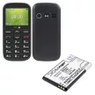 Brondi W11, W12 helyettesítő mobiltelefon akkumulátor (Li-ion, 3.7V, 3.33Wh / 900mAh) - Utángyártott