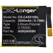 CATERPILLAR A09QA008H helyettesítő mobiltelefon akkumulátor (Li-Polymer, 3.75V, 9.75Wh / 2600mAh) - Utángyártott