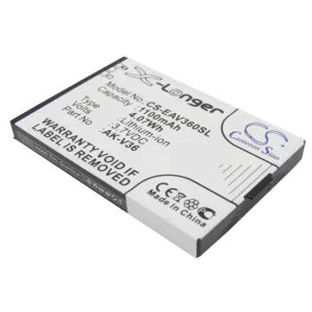   Emporia AK-V38 helyettesítő mobiltelefon akkumulátor (Li-ion, 3.7V, 4.07Wh / 1100mAh) - Utángyártott