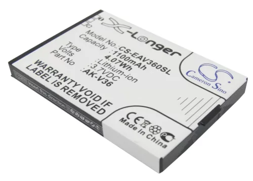 Emporia AK-V38 helyettesítő mobiltelefon akkumulátor (Li-ion, 3.7V, 4.07Wh / 1100mAh) - Utángyártott