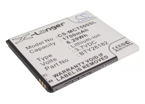 Mobistel BTY26182Mobistel/STD helyettesítő mobiltelefon akkumulátor (Li-ion, 3.7V, 6.29Wh / 1700mAh) - Utángyártott