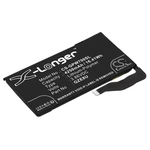 Google GZE8U helyettesítő mobiltelefon akkumulátor (Li-Polymer, 3.86V, 16.41Wh / 4250mAh) - Utángyártott