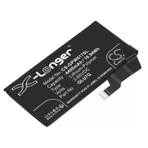 Google GLU7G helyettesítő mobiltelefon akkumulátor (Li-Polymer, 3.85V, 16.94Wh / 4400mAh) - Utángyártott