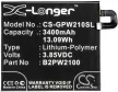 Google B2PW2100 helyettesítő mobiltelefon akkumulátor (Li-Polymer, 3.85V, 13.09Wh / 3400mAh) - Utángyártott