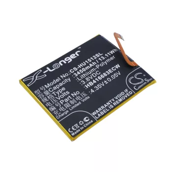   Google HB416683ECW helyettesítő mobiltelefon akkumulátor (Li-Polymer, 3.8V, 13.11Wh / 3450mAh) - Utángyártott