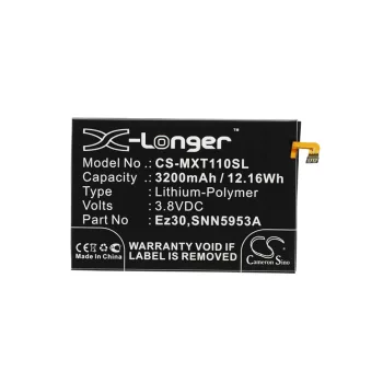   Motorola SNN5953A helyettesítő mobiltelefon akkumulátor (Li-Polymer, 3.8V, 12.16Wh / 3200mAh) - Utángyártott
