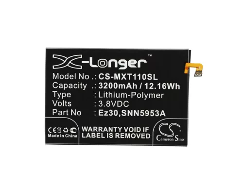 Motorola SNN5953A helyettesítő mobiltelefon akkumulátor (Li-Polymer, 3.8V, 12.16Wh / 3200mAh) - Utángyártott