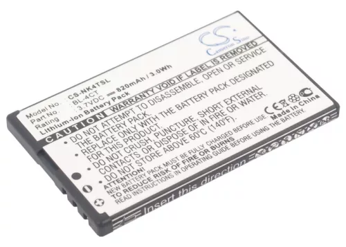 Nokia BL-4CT helyettesítő mobiltelefon akkumulátor (Li-ion, 3.7V, 3.03Wh / 820mAh) - Utángyártott