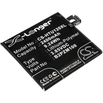   HTC B2PZM100 helyettesítő mobiltelefon akkumulátor (Li-Polymer, 3.85V, 9.24Wh / 2400mAh) - Utángyártott