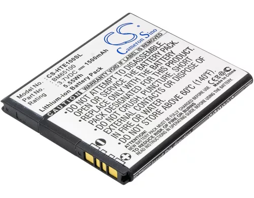 HTC BM65100 helyettesítő mobiltelefon akkumulátor (Li-ion, 3.7V, 5.55Wh / 1500mAh) - Utángyártott