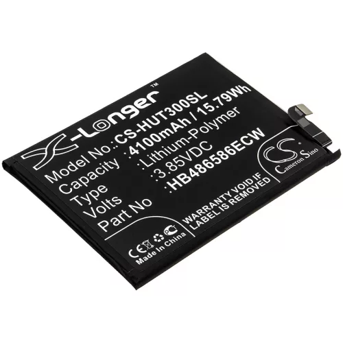 Huawei HB486586ECW helyettesítő mobiltelefon akkumulátor (Li-Polymer, 3.85V, 15.79Wh / 4100mAh) - Utángyártott