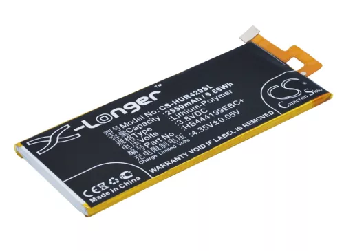 Huawei HB444199EBC+ helyettesítő mobiltelefon akkumulátor (Li-Polymer, 3.8V, 9.69Wh / 2550mAh) - Utángyártott