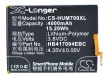 Huawei HB417094EBC helyettesítő mobiltelefon akkumulátor (Li-Polymer, 3.8V, 15.20Wh / 4000mAh) - Utángyártott