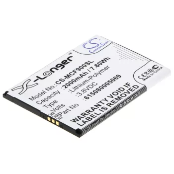   Mobistel 615080005069 helyettesítő mobiltelefon akkumulátor (Li-Polymer, 3.8V, 7.60Wh / 2000mAh) - Utángyártott