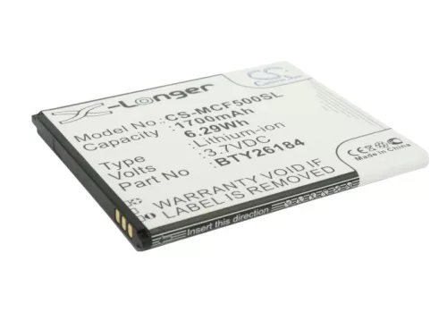 Mobistel BTY26184Mobistel/STD helyettesítő mobiltelefon akkumulátor (Li-ion, 3.7V, 6.29Wh / 1700mAh) - Utángyártott