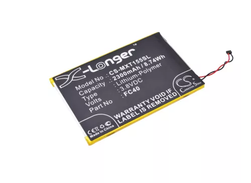 Motorola SNN5967A helyettesítő mobiltelefon akkumulátor (Li-Polymer, 3.8V, 8.74Wh / 2300mAh) - Utángyártott