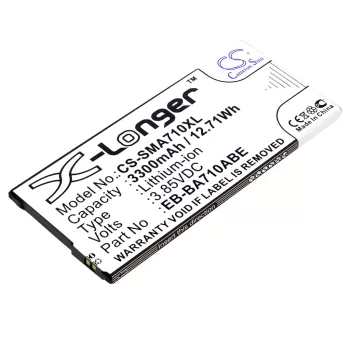   Samsung EB-BA710ABE helyettesítő mobiltelefon akkumulátor (Li-ion, 3.85V, 12.71Wh / 3300mAh) - Utángyártott