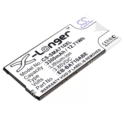 Samsung EB-BA710ABE helyettesítő mobiltelefon akkumulátor (Li-ion, 3.85V, 12.71Wh / 3300mAh) - Utángyártott