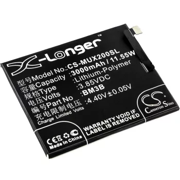   Xiaomi BM3B helyettesítő mobiltelefon akkumulátor (Li-Polymer, 3.85V, 11.55Wh / 3000mAh) - Utángyártott