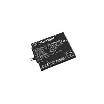   Xiaomi BN30 helyettesítő mobiltelefon akkumulátor (Li-Polymer, 3.85V, 11.94Wh / 3100mAh) - Utángyártott