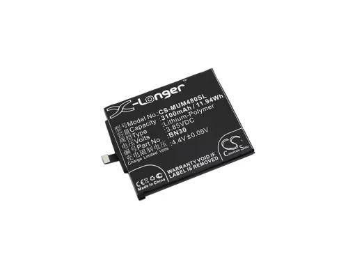 Xiaomi Redmi 4A készülékhez mobiltelefon akkumulátor (Li-Polymer, 3.85V, 11.94Wh / 3100mAh) - Utángyártott