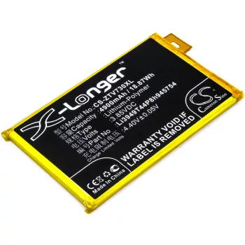  ZTE Li3949T44P8h945754 helyettesítő mobiltelefon akkumulátor (Li-Polymer, 3.85V, 18.87Wh / 4900mAh) - Utángyártott