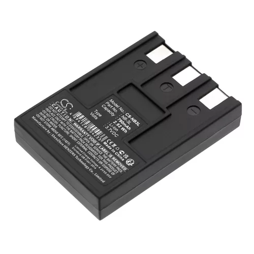 Canon NB-3L helyettesítő akkumulátor (Li-ion, 3.7V, 790mAh / 2.92Wh) - Utángyártott