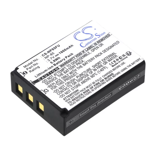 Fujifilm NP-85 helyettesítő akkumulátor (Li-ion, 3.7V, 1600mAh / 5.92Wh) - Utángyártott
