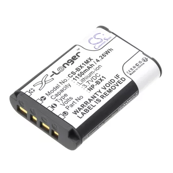   Sony NP-BX1 helyettesítő akkumulátor (Li-ion, 3.7V, 1150mAh / 4.26Wh) - Utángyártott