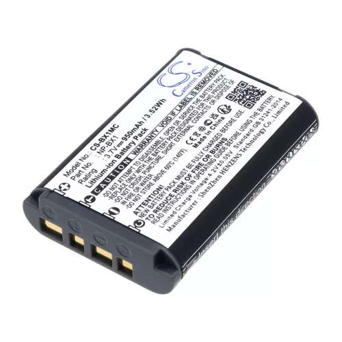 Sony NP-BX1 helyettesítő akkumulátor (Li-ion, 3.7V, 950mAh / 3.52Wh) - Utángyártott