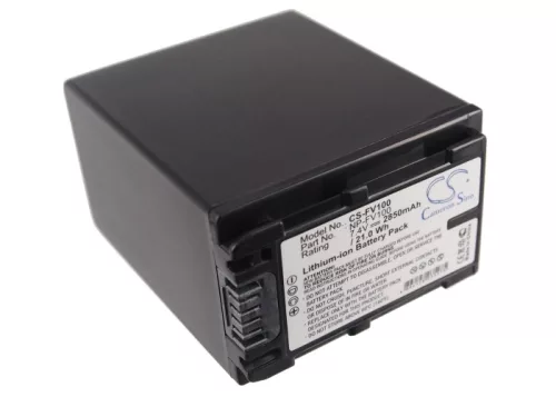 Sony NP-FV100 helyettesítő akkumulátor (Li-ion, 7.4V, 2850mAh / 21.10Wh) - Utángyártott