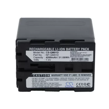   Sony NP-QM91D helyettesítő akkumulátor (Li-ion, 7.4V, 4200mAh) - Utángyártott