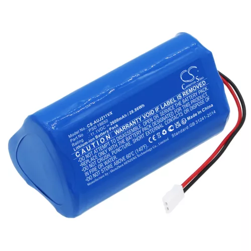 Aquajack PSD 18650 helyettesítő takarítógép akkumulátor (Li-ion, 11.1V, 2600mAh / 28.86Wh) - Utángyártott