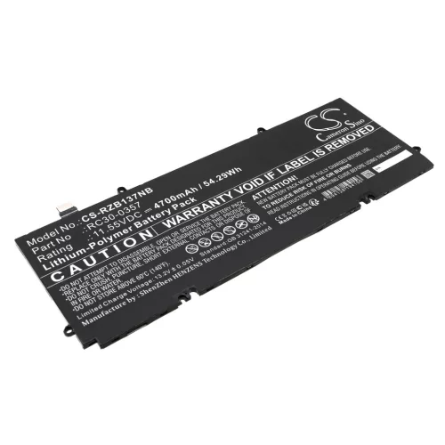 Razer RZ09-0357 helyettesítő laptop akkumulátor (Li-Polymer, 11.55V, 4700mAh / 54.29Wh) - Utángyártott