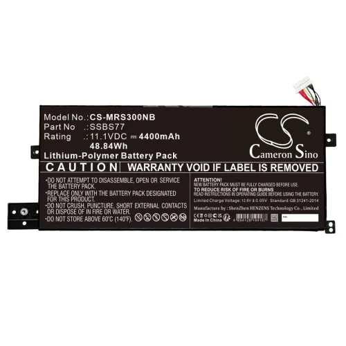 Mechrevo SSBS77 helyettesítő laptop akkumulátor (Li-ion, 11.1V, 4400mAh / 48.84Wh) - Utángyártott