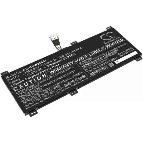Huawei HB6081V1ECW-41B helyettesítő laptop akkumulátor (Li-Polymer, 15.28V, 3600mAh / 55.01Wh) - Utángyártott