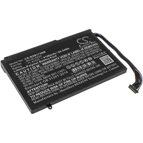 Razer RC30-0220 helyettesítő laptop akkumulátor (Li-Polymer, 11.4V, 6100mAh / 69.54Wh) - Utángyártott