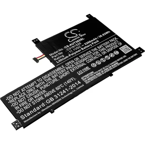 Asus C31N1525 helyettesítő tablet akkumulátor (Li-Polymer, 11.1V, 3300mAh / 36.63Wh) - Utángyártott