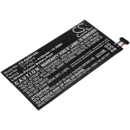 Asus C11P1414 helyettesítő tablet akkumulátor (Li-Polymer, 3.7V, 4150mAh / 15.36Wh) - Utángyártott