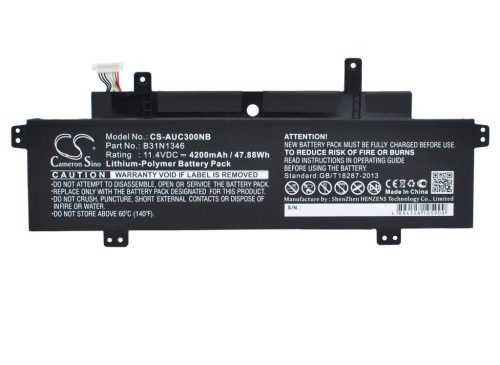 Asus C301SA-DB04 készülékhez laptop akkumulátor (Li-Polymer, 11.4V, 4200mAh / 47.88Wh) - Utángyártott
