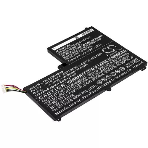 Terrans Force X411 47VJ1 készülékhez laptop akkumulátor (Li-Polymer, 11.1V, 4600mAh / 51.06Wh) - Utángyártott