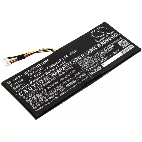 Getac GNG-E20 helyettesítő laptop akkumulátor (Li-Polymer, 7.4V, 5200mAh / 38.48Wh) - Utángyártott