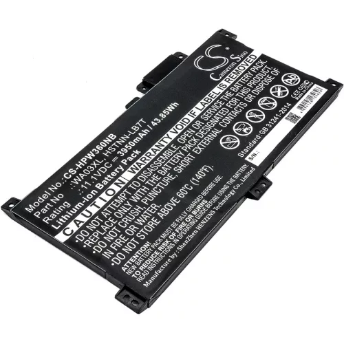 HP Pavilion X360 15-BR009NC készülékhez laptop akkumulátor (Li-ion, 11.1V, 3950mAh / 43.85Wh) - Utángyártott