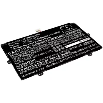   Samsung AA-PBTN2TP helyettesítő laptop akkumulátor (Li-Polymer, 7.6V, 5050mAh / 38.38Wh) - Utángyártott