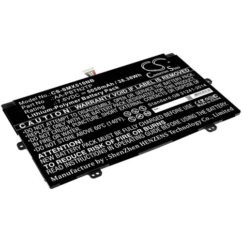 Samsung XE510C24 készülékhez laptop akkumulátor (Li-Polymer, 7.6V, 5050mAh / 38.38Wh) - Utángyártott