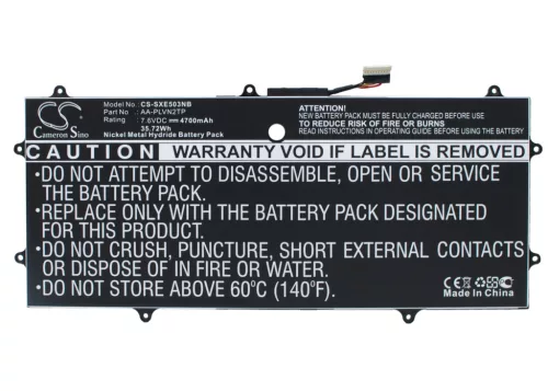 Samsung AA-PLVN2TP helyettesítő laptop akkumulátor (Li-Polymer, 7.6V, 4700mAh / 35.72Wh) - Utángyártott