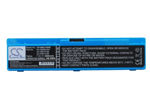 Samsung AA-PB0TC4T helyettesítő laptop akkumulátor (Li-ion, 7.4V, 6600mAh / 48.84Wh) - Utángyártott