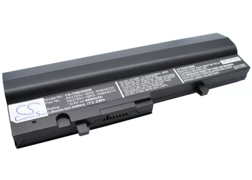 Toshiba PABAS220 helyettesítő laptop akkumulátor (Li-ion, 10.8V, 6600mAh) - Utángyártott