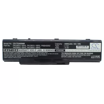   Toshiba PA3384U-1BRS helyettesítő laptop akkumulátor (Li-ion, 14.8V, 4400mAh) - Utángyártott